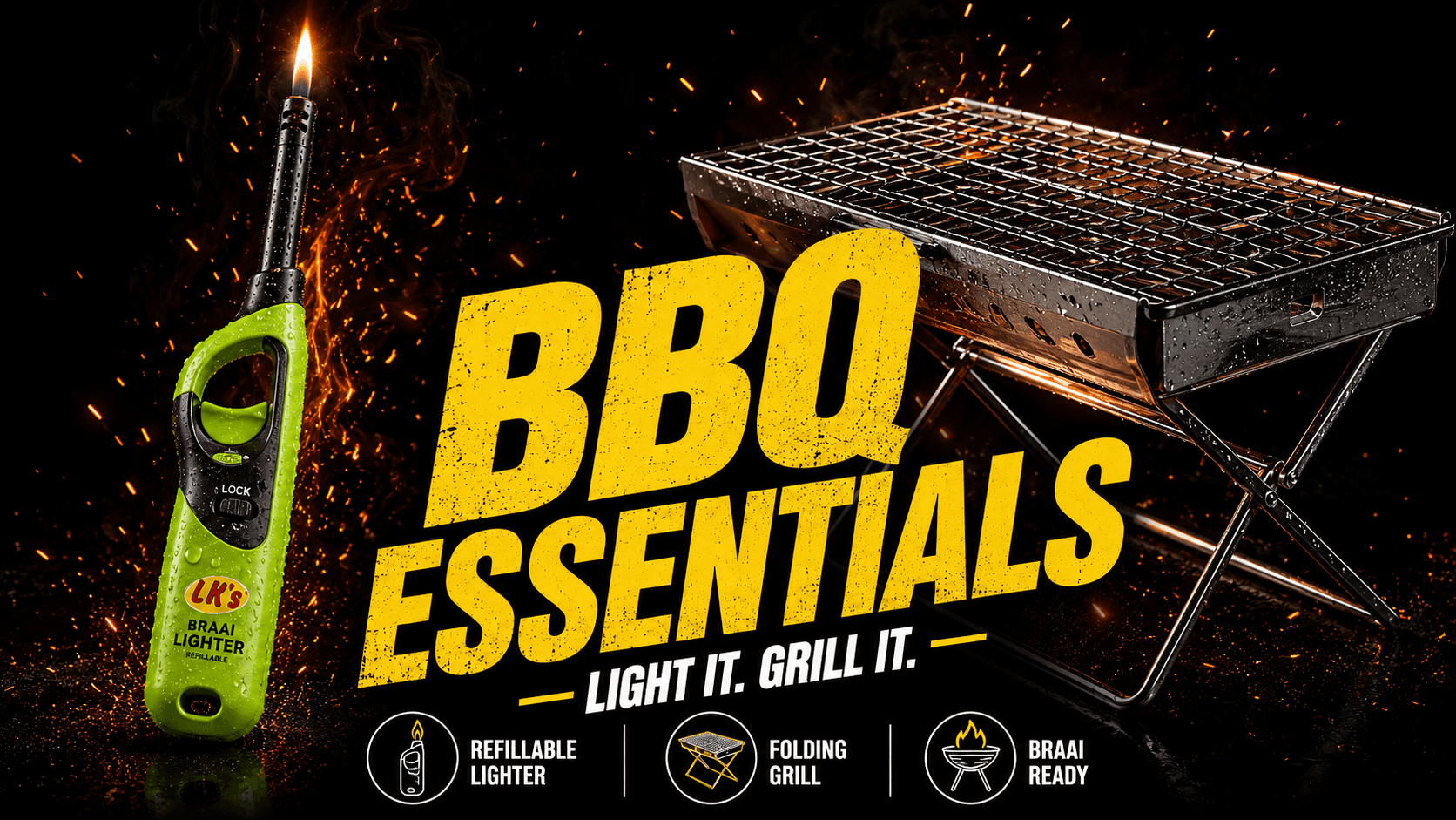 BBQ Lighters & Folding Grills