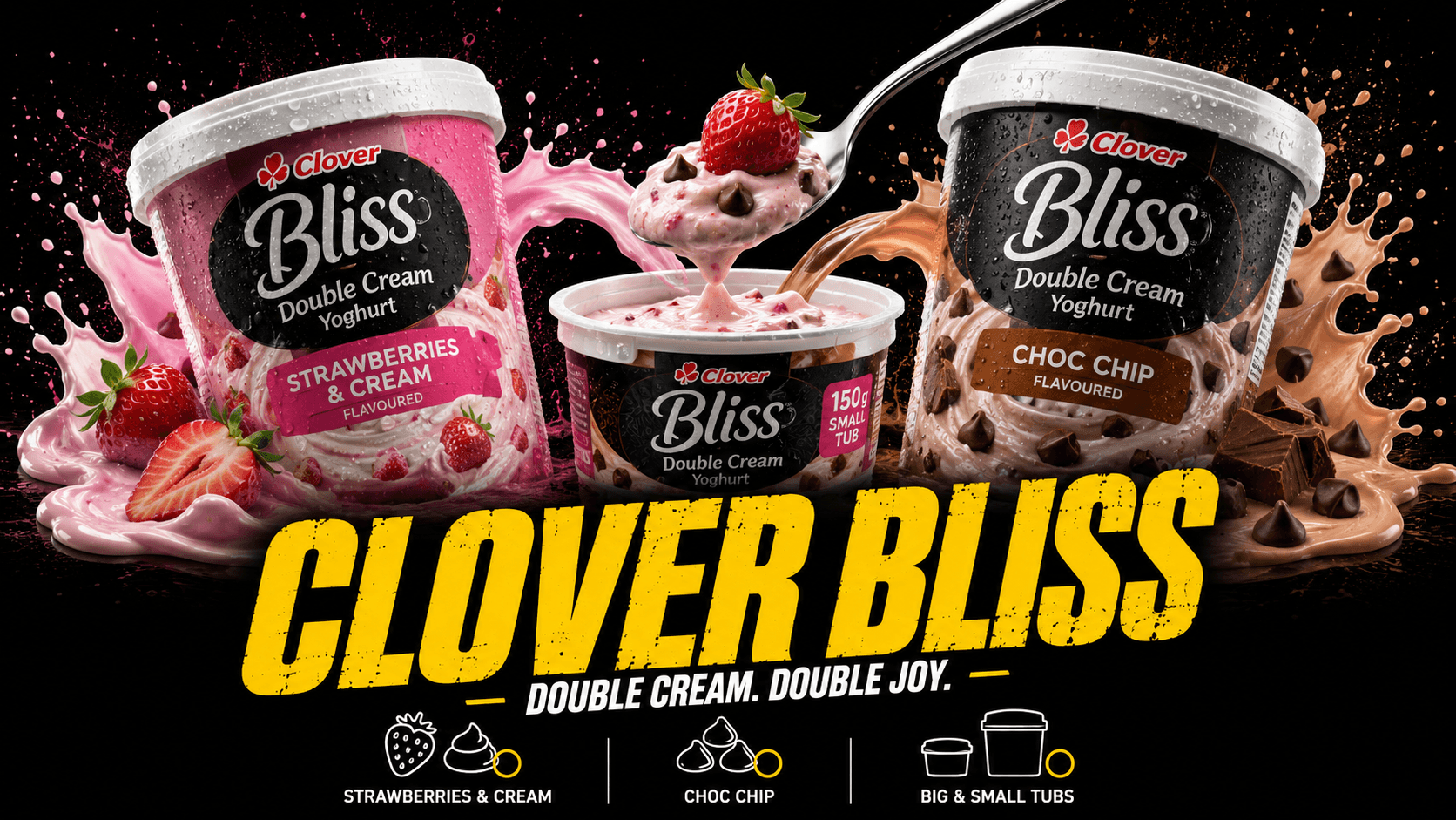 Clover Bliss Double Cream Yoghurt